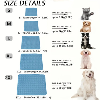 Cooling Pet Mat XL Summer Bed for Dogs & Cats