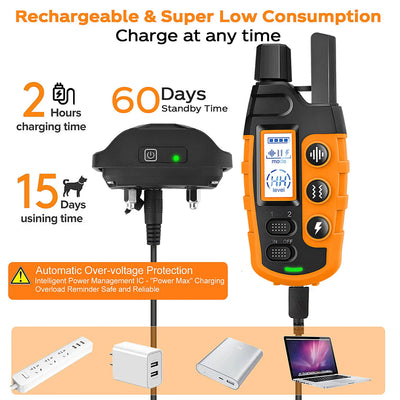 Dog Training Collar with Shock & Vibration Long Range