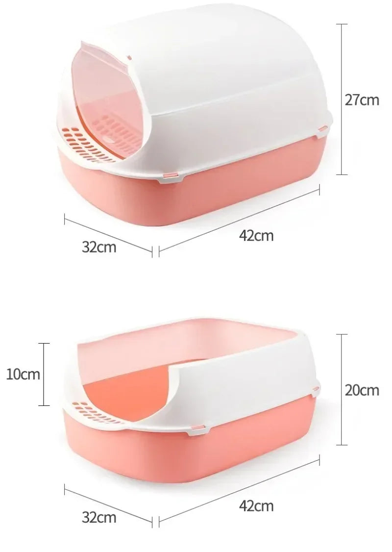 Kitty Sandbox Semi-Enclosed Litter Box