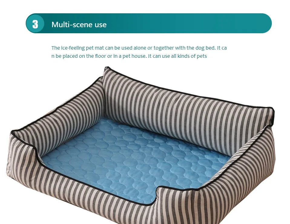 Cooling Pet Mat XL Summer Bed for Dogs & Cats