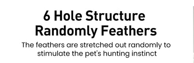 Interactive Cat & Dog Toy Smart 2 in1 Feather Ball