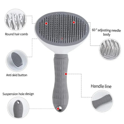 Pet Hair Remover Brush for Dogs & Cats Grooming Tool