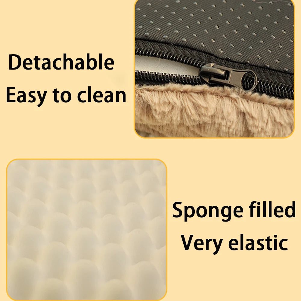 Orthopedic 3D Foam Dog Bed with Faux Fur Cover