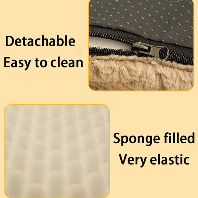 Orthopedic 3D Foam Dog Bed with Faux Fur Cover