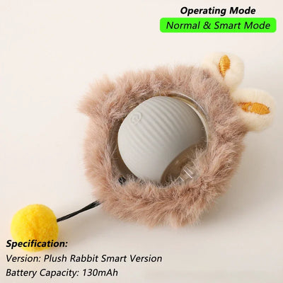 Automatic Cat Toy Ball with Tail Rechargeable