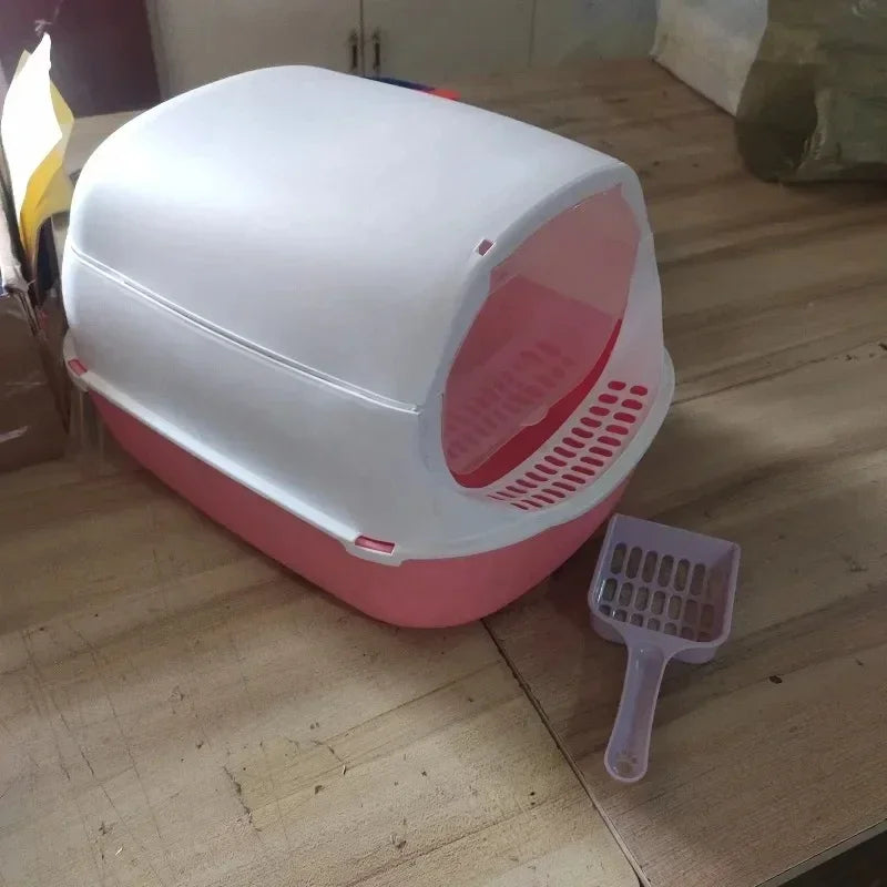 Kitty Sandbox Semi-Enclosed Litter Box