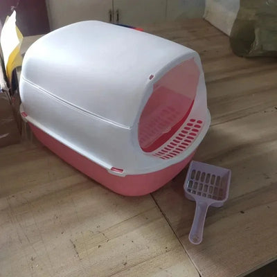 Kitty Sandbox Semi-Enclosed Litter Box