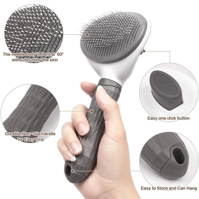 Pet Hair Remover Brush for Dogs & Cats Grooming Tool