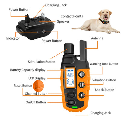 Dog Training Collar with Shock & Vibration Long Range