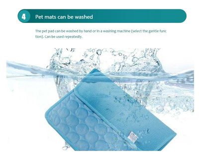 Cooling Pet Mat XL Summer Bed for Dogs & Cats
