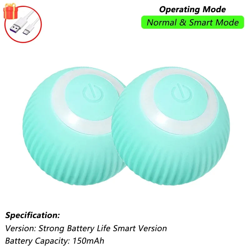 Automatic Cat Toy Ball with Tail Rechargeable