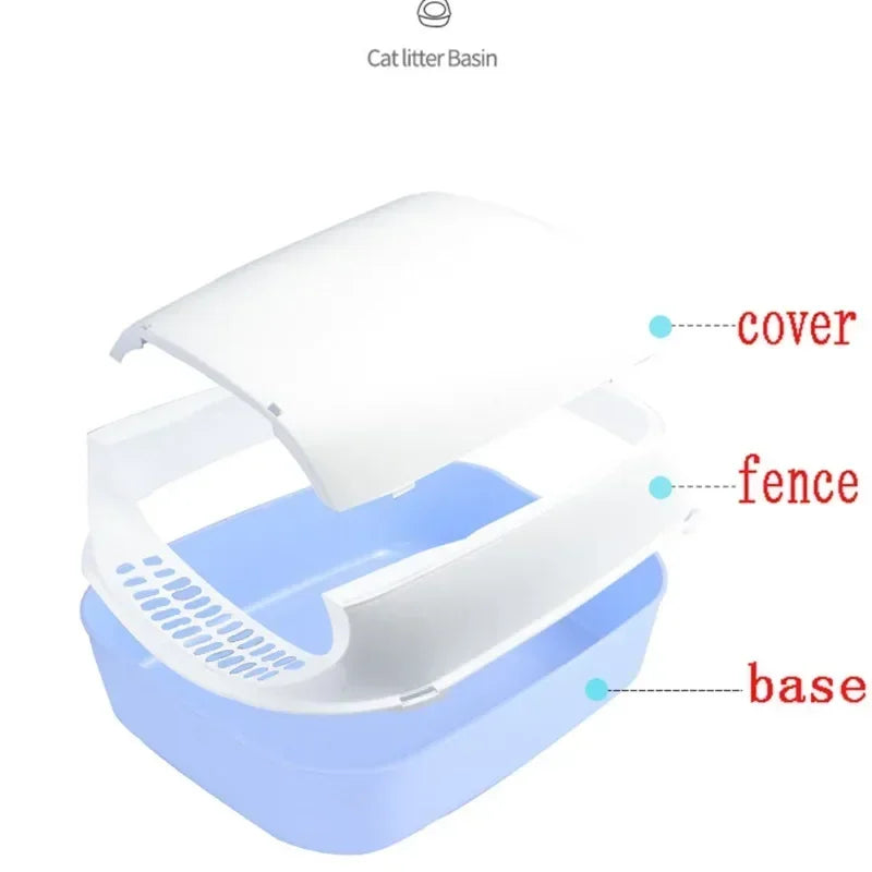 Kitty Sandbox Semi-Enclosed Litter Box