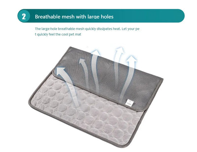 Cooling Pet Mat XL Summer Bed for Dogs & Cats