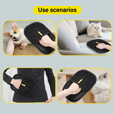 Pet Grooming & Furniture Hair Remover Gloves