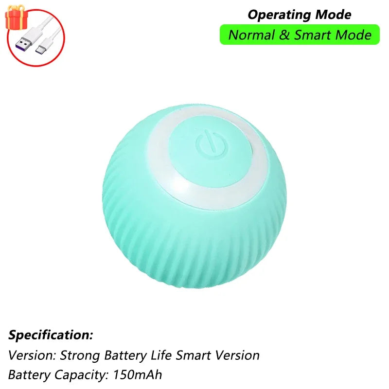 Automatic Cat Toy Ball with Tail Rechargeable