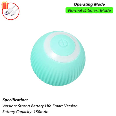 Automatic Cat Toy Ball with Tail Rechargeable
