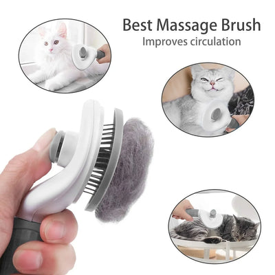 Pet Hair Remover Brush for Dogs & Cats Grooming Tool