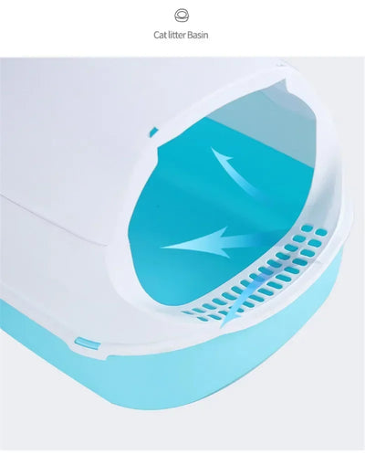 Kitty Sandbox Semi-Enclosed Litter Box