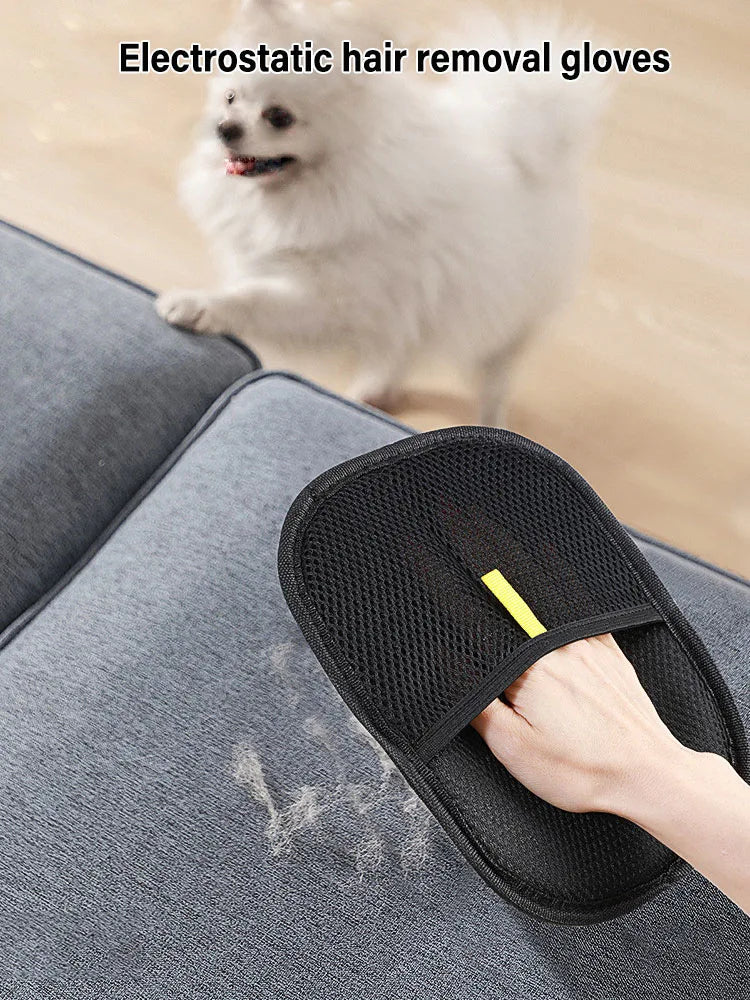 Pet Grooming & Furniture Hair Remover Gloves