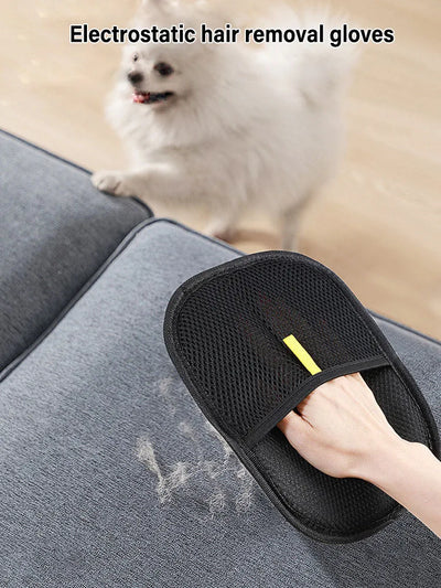 Pet Grooming & Furniture Hair Remover Gloves